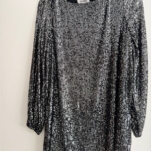 Steve Madden Glittering Silver Dress